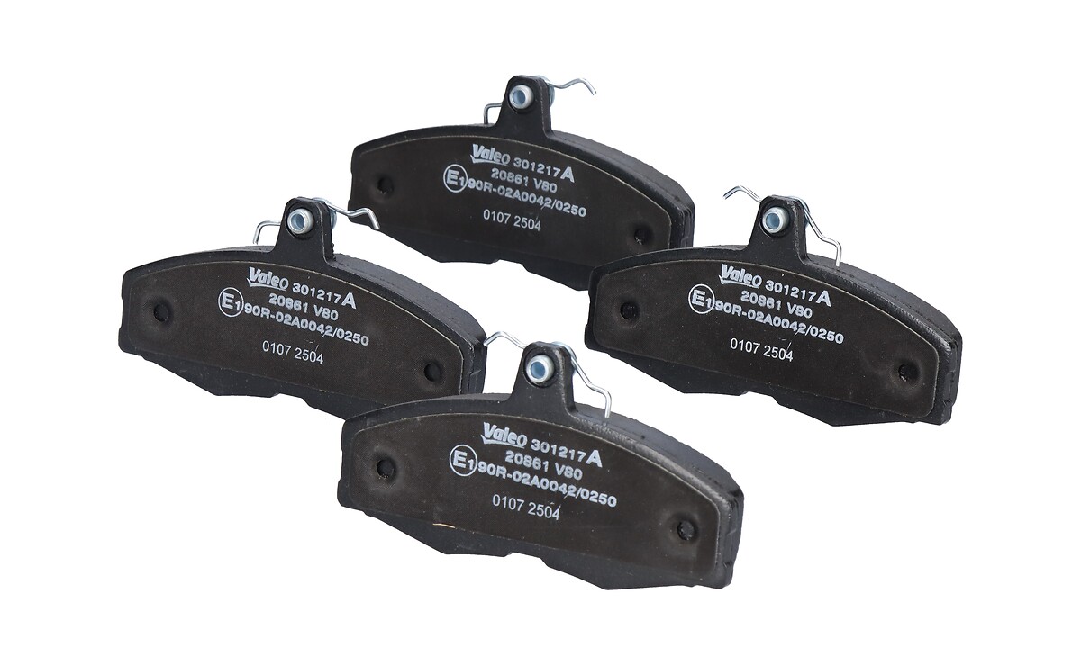 Jeu de 4 plaquettes de frein VALEO ref. 301217A